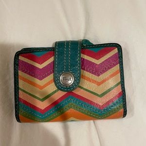 Fossil Colorful Leather Wallet